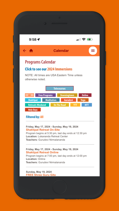 Gurudevi Nirmalananda iPhone screenshot 5 - Education app