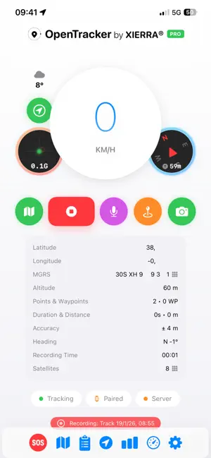 OpenTracker screenshot 1