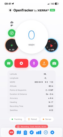 OpenTracker iPhone screenshot