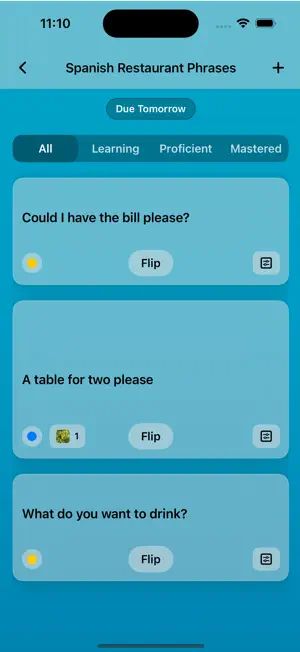 FlipStack Flashcards screenshot 2