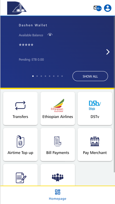 Dashen Mobile Screenshot