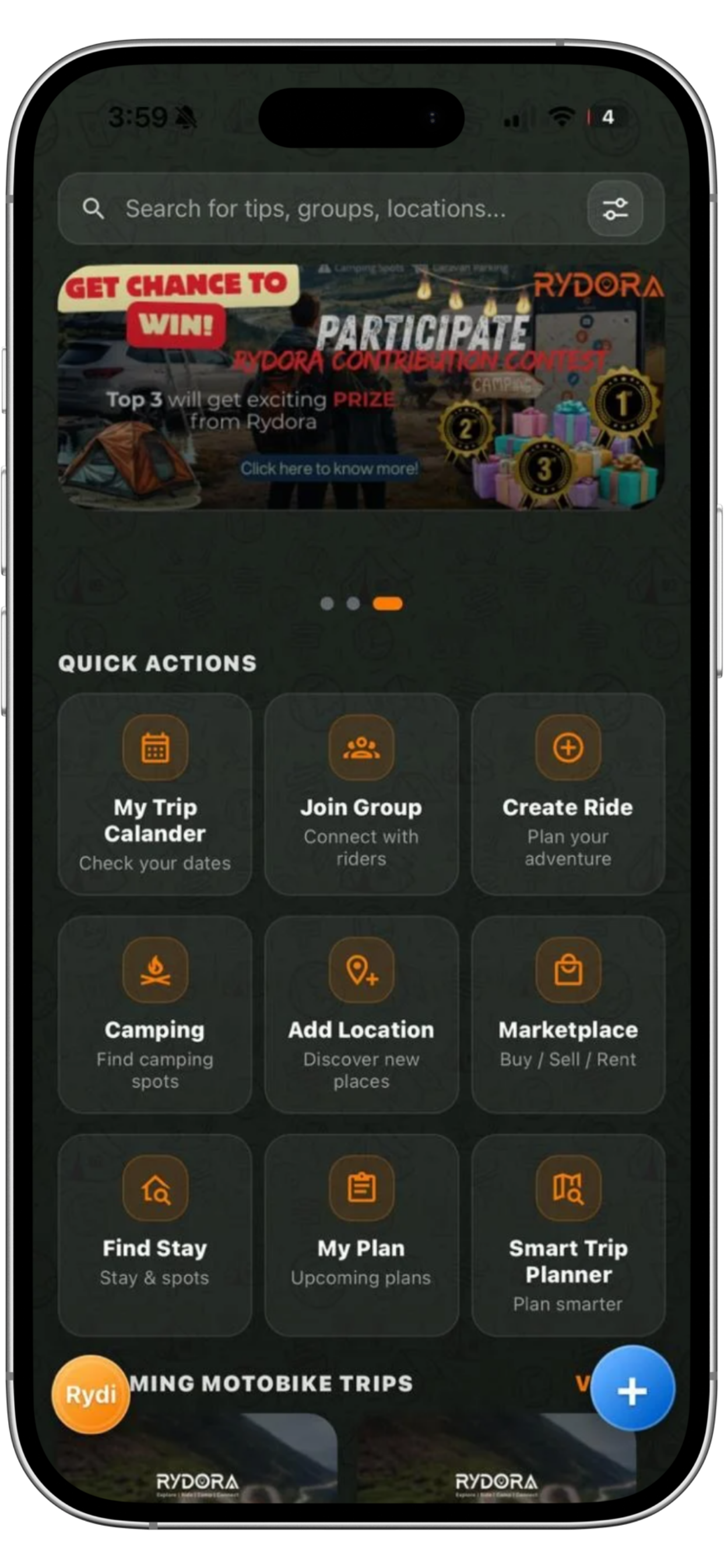 Rydora – Smart Ride App