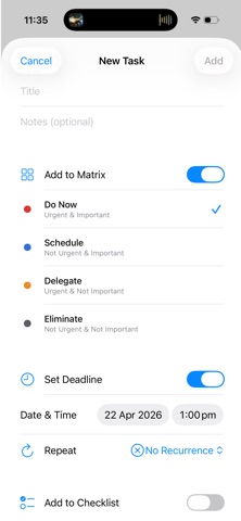 Focus Matrix Screenshot 2 of 8