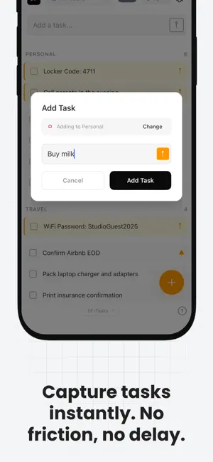 Zero-Friction Task Manager screenshot 2
