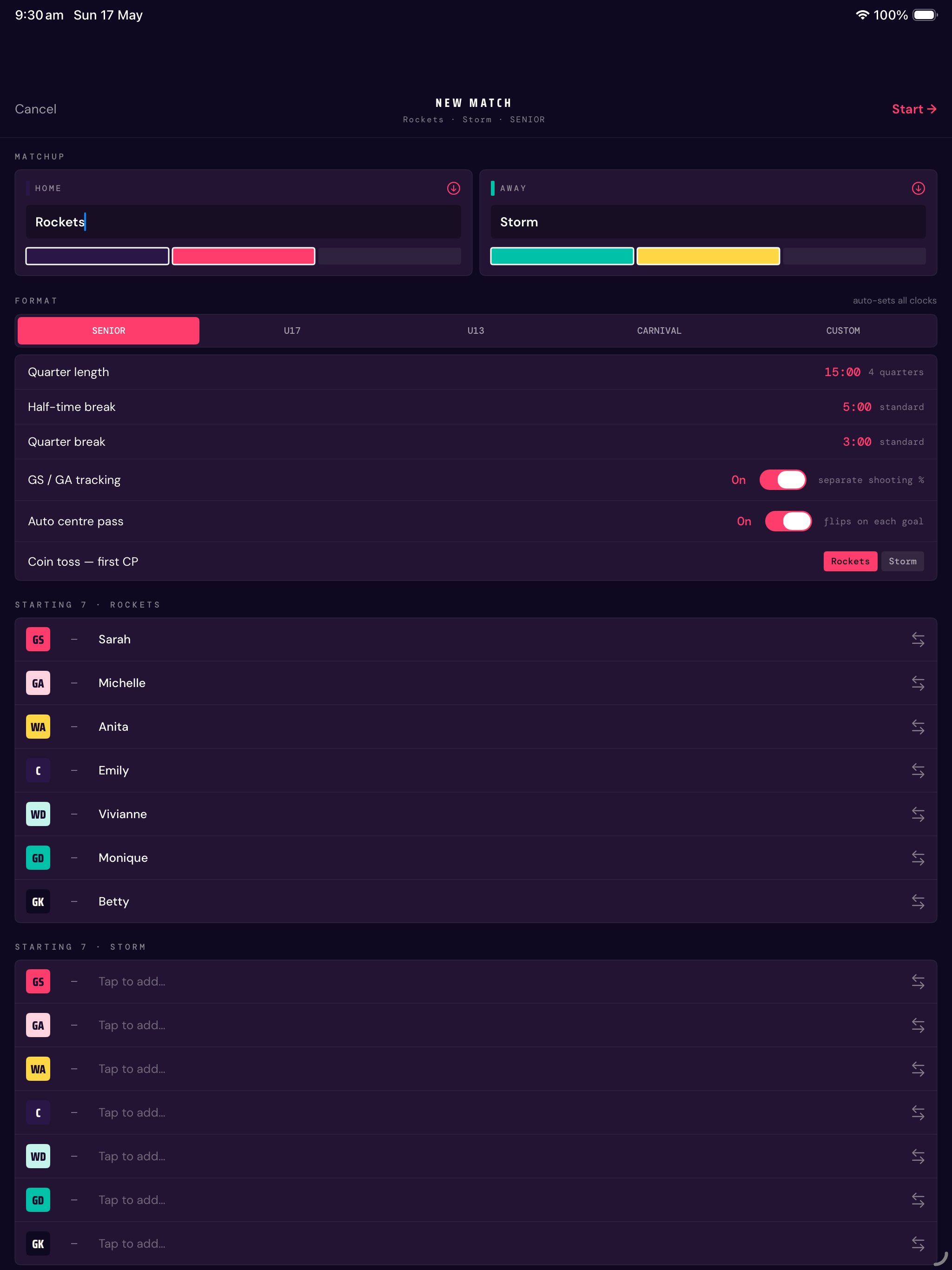 ScoreKeeper Netball PRO HD
