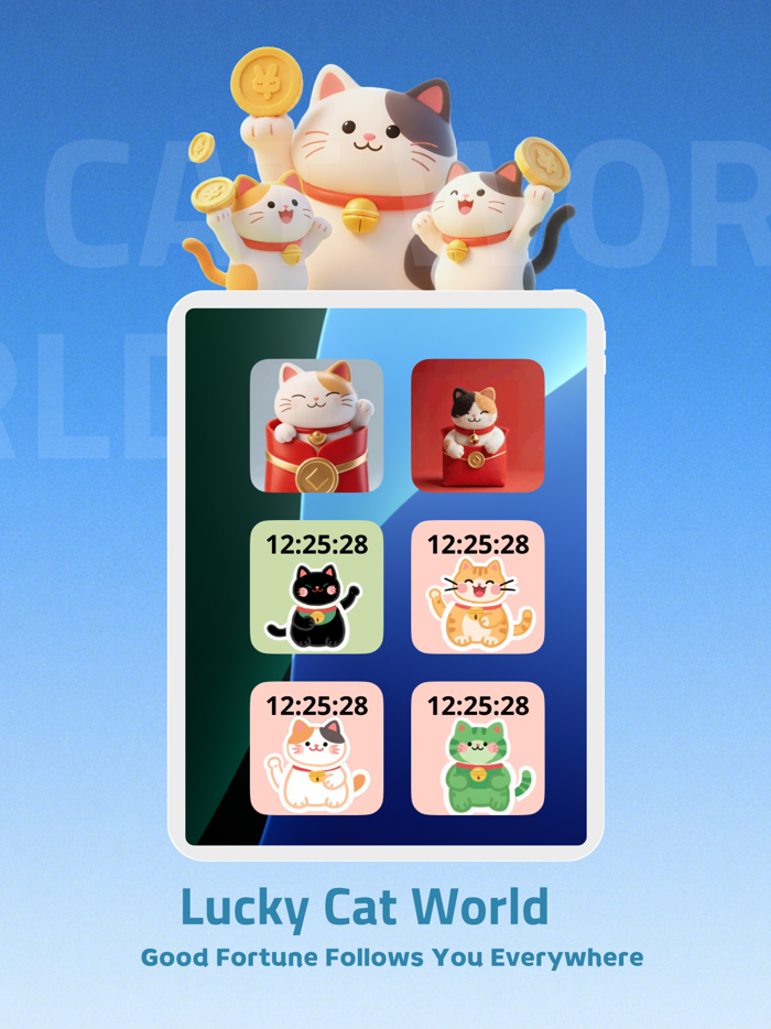 Lucky Widgets Cute Cat Themes