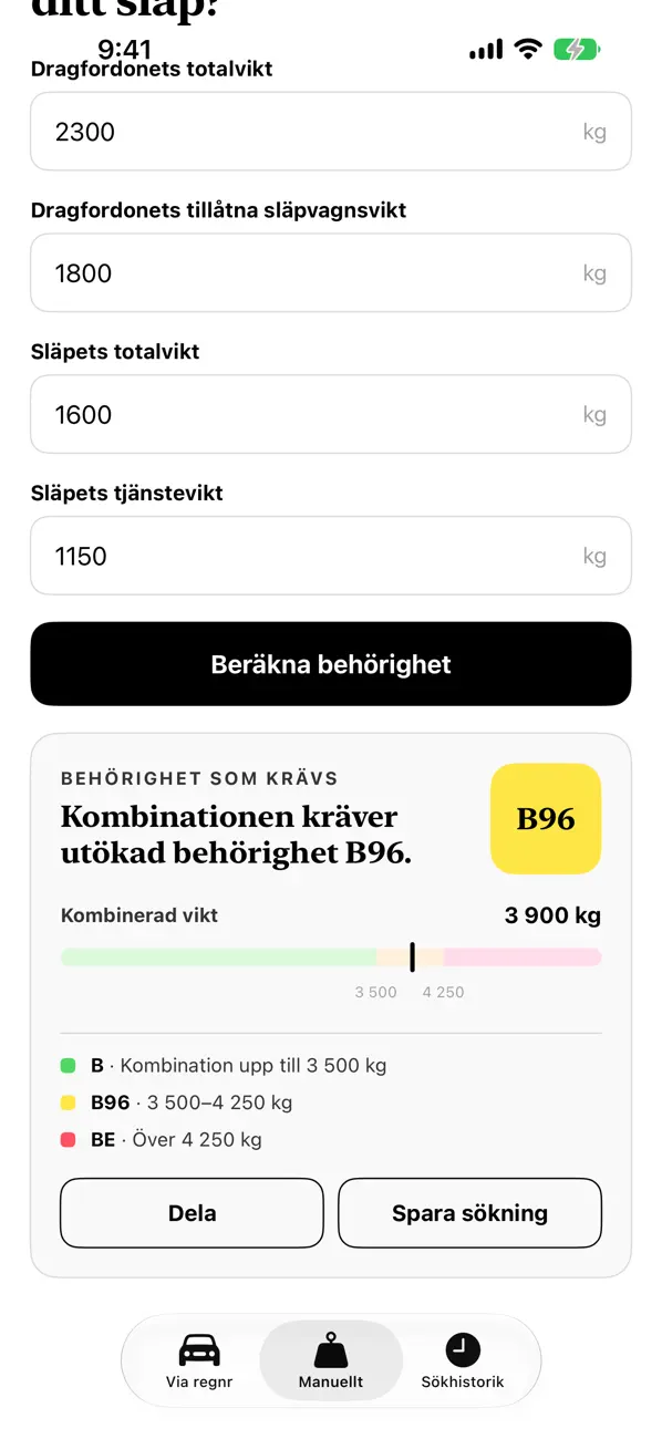 Screenshot #2 pour Släpvagnskollen