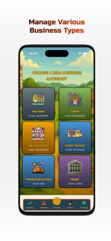 SimFoodie: Idle Business Sim iPhone screenshot