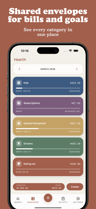 Hearth: Couples Budget Screenshot 2 of 8