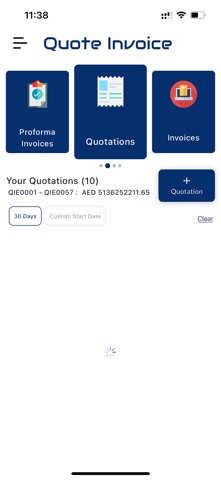 Quote - Invoice screenshot