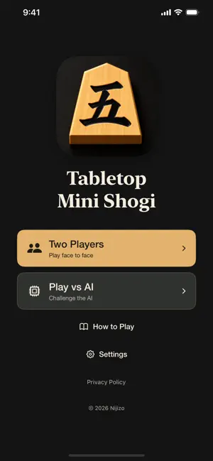 Tabletop Mini Shogi screenshot 1