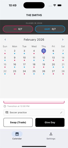 Child Custody Calendar Screenshot 7 of 10