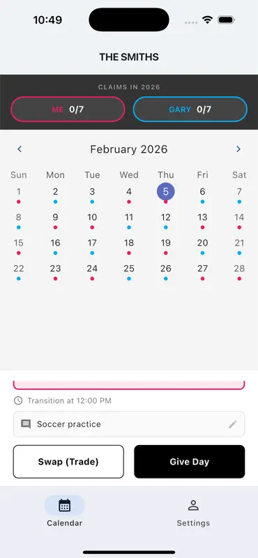 Child Custody Calendar screenshot 7 of 10