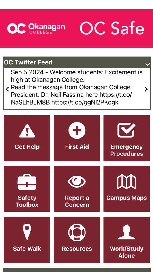 #8. OC Safe (iOS) 由: Okanagan College