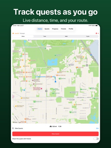 DriveQuester iPad screenshot