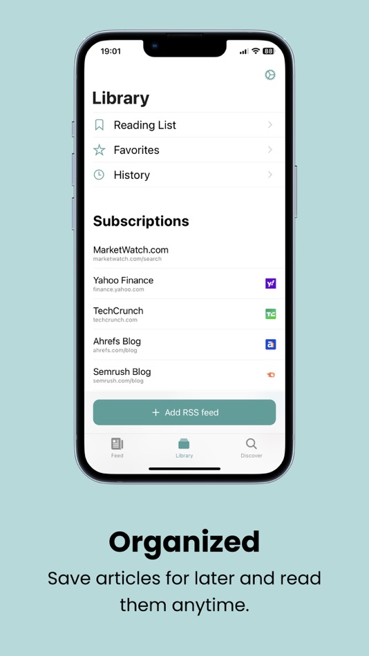 #2. Gazette: RSS News Reader (iOS) Podle: Galanga Studios