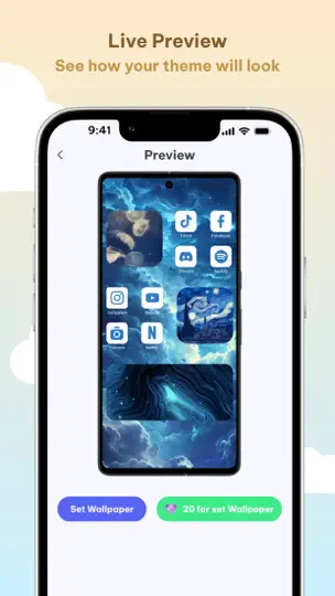Captura de pantalla de DIY Theme Pack: Icon & Widget en iPhone 2