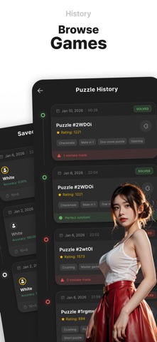 Lina Chess:Offline AI & Puzzle screenshot
