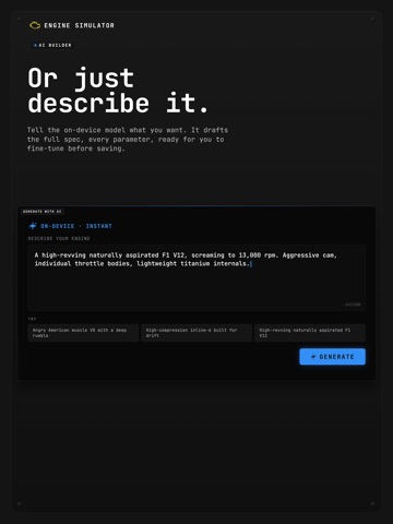 Engine Simulator iPad screenshot