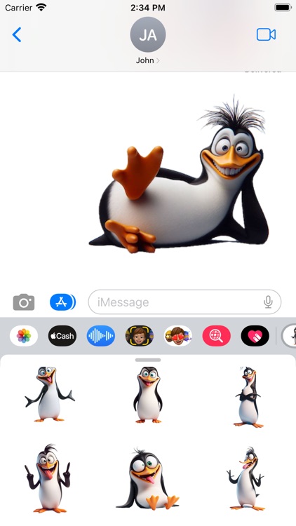 Goofy Penguin Stickers screenshot-5