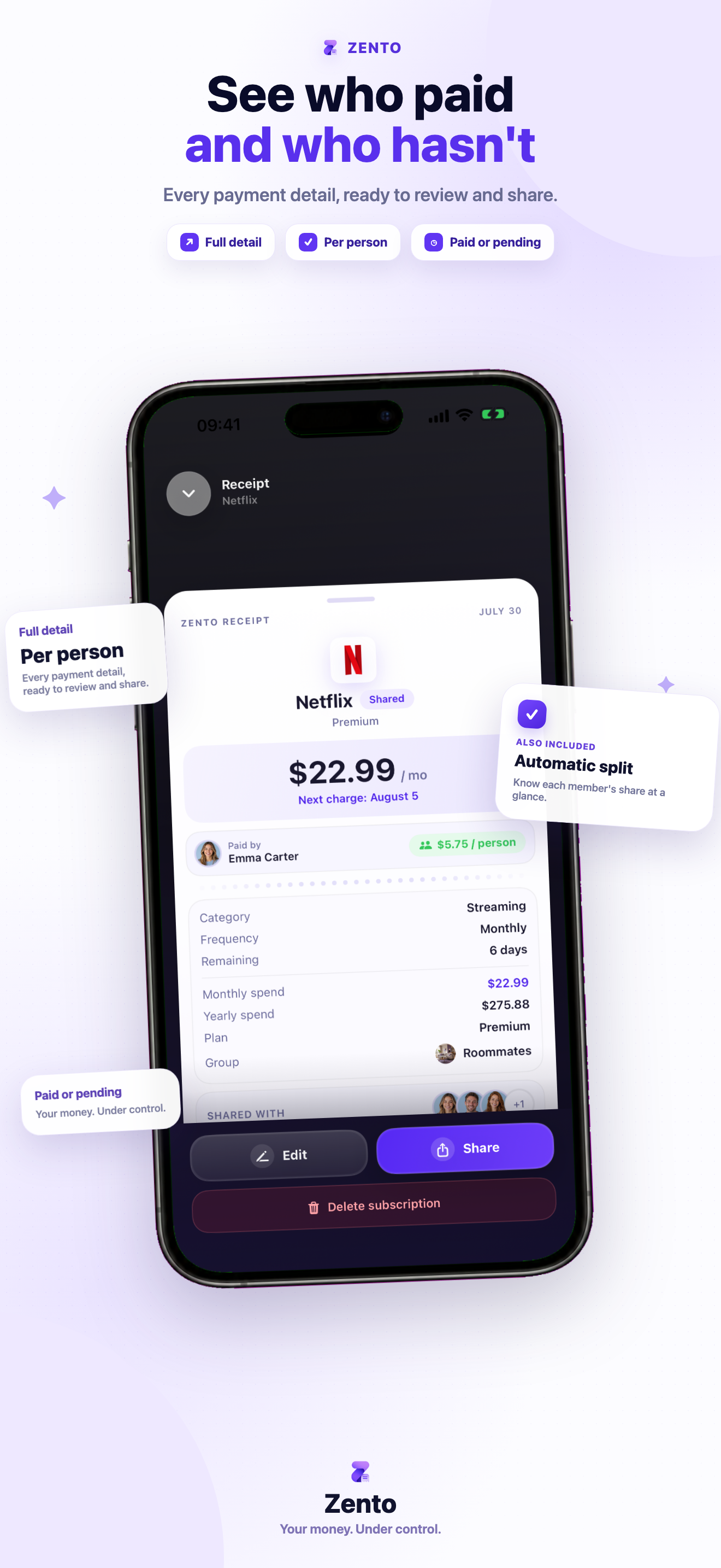 Zento: Subscription Manager screenshot 5
