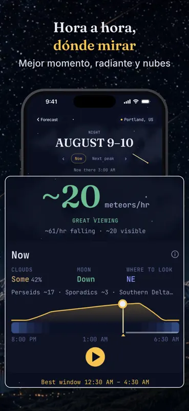 Chuva de Meteoros: Alertas screenshot 5 of 7