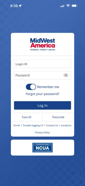 MidWest America FCU Mobile screenshot 1