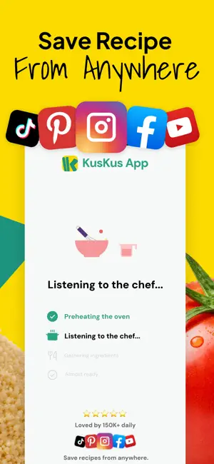 KusKus: Save Any Recipe iPhone screenshot 2
