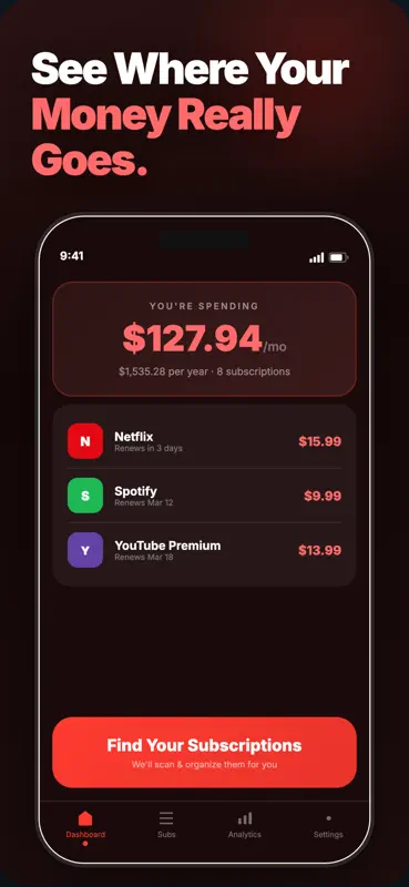 Cancel Subscriptions App screenshot 2 of 5