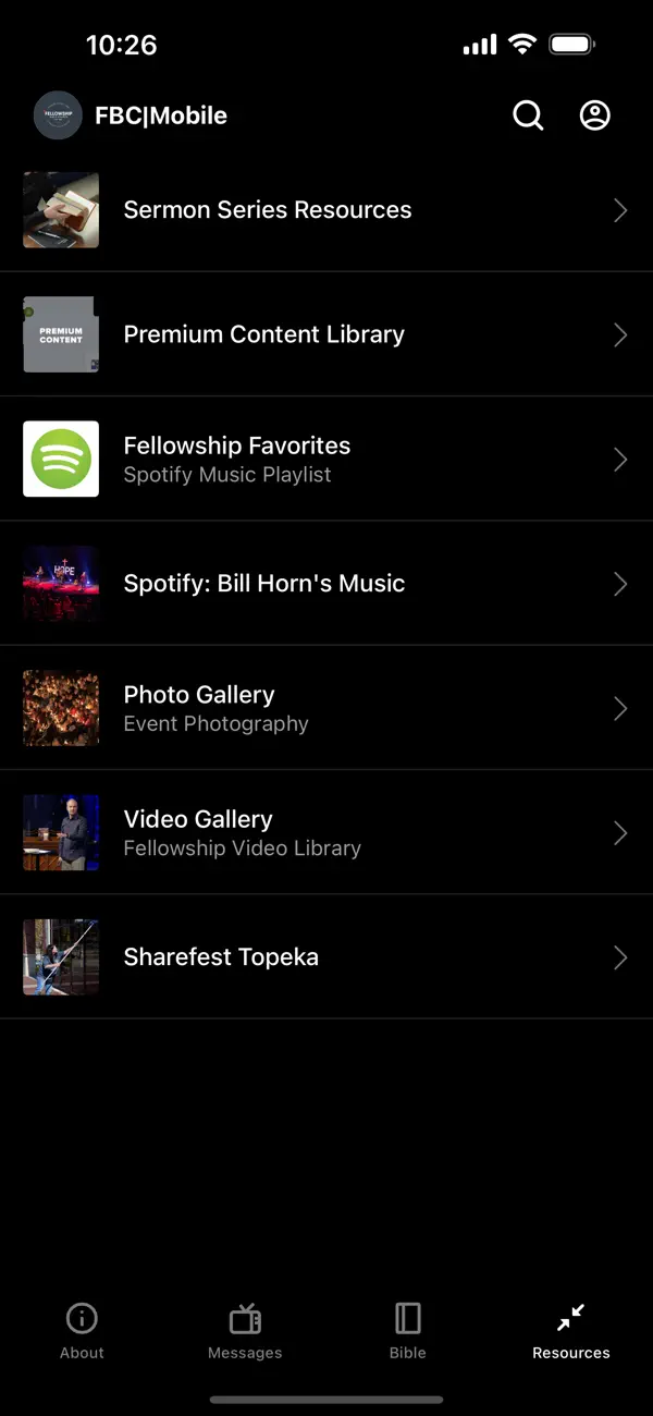 Screenshot #3 pour Fellowship Bible Church Topeka