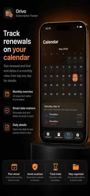 Orivo: Subscription Tracker screenshot 4