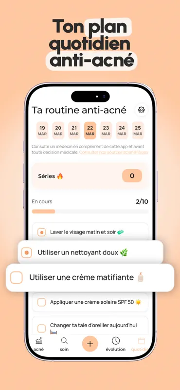 AcneTrack – Plan anti-acné screenshot 7 of 10