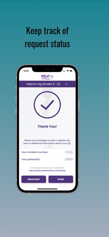 HELPme - Support and Resources iPhone screenshot