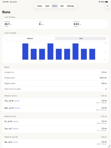 Gym Log: Workout Tracking iPad screenshot