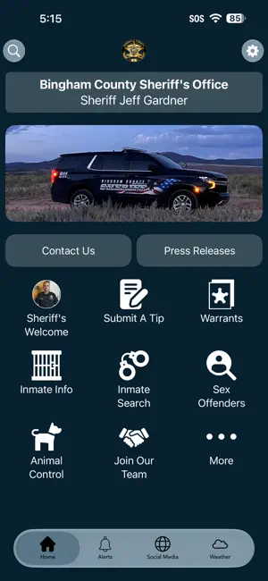 Bingham County Sheriff Office screenshot 1