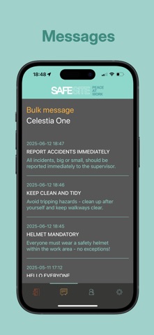 SAFESITE - Peace At Work iPhone screenshot