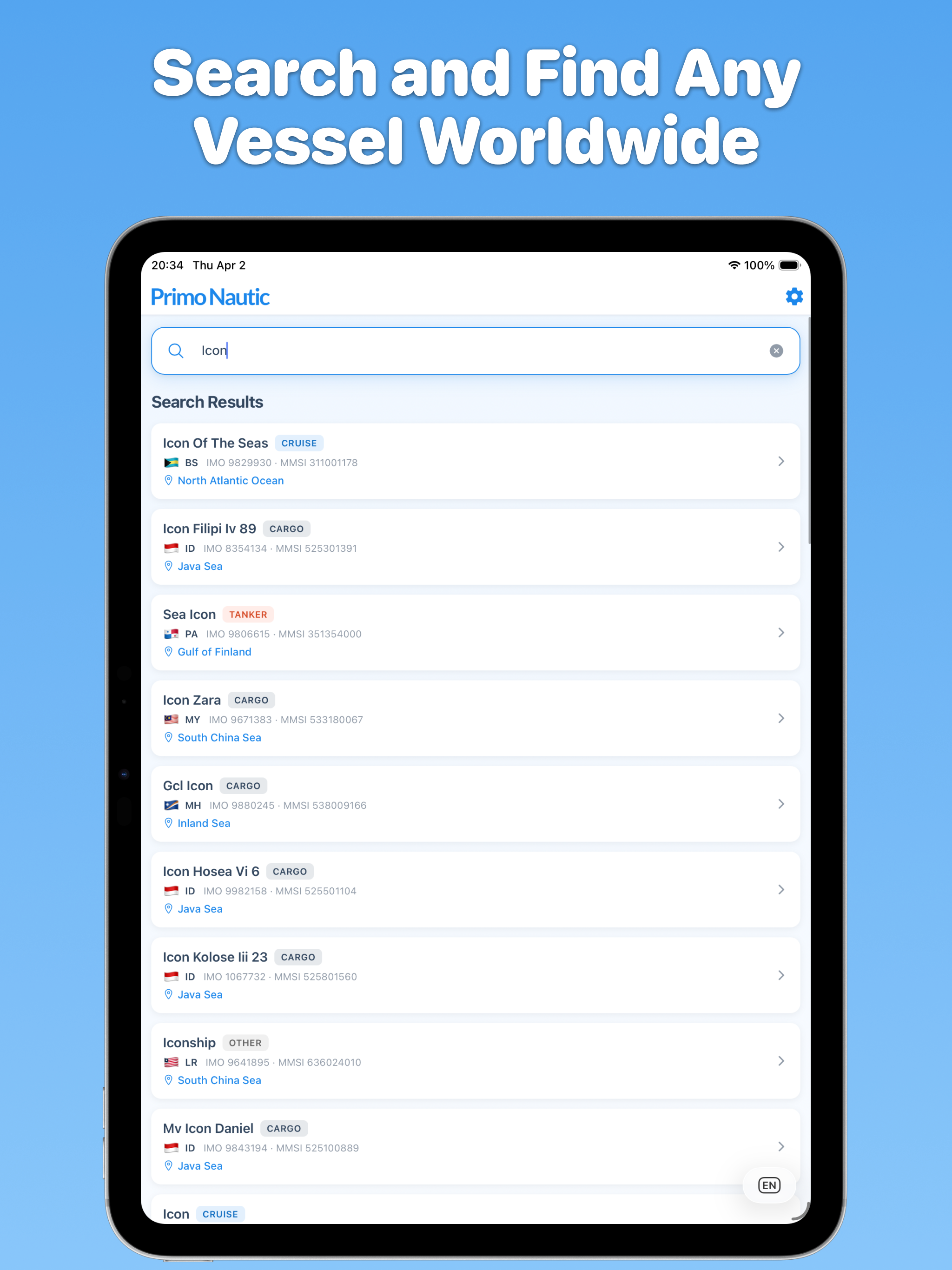 Primo Nautic - Vessel Finder