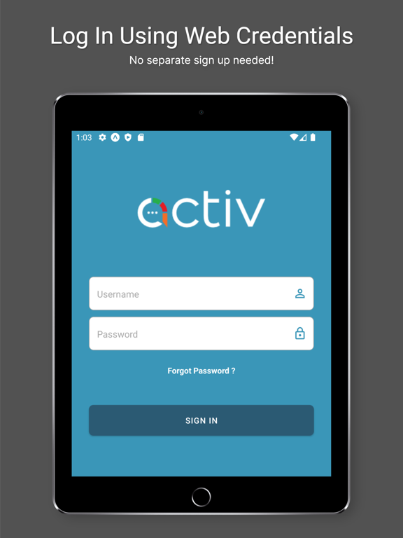Activ Answer iPad screenshot