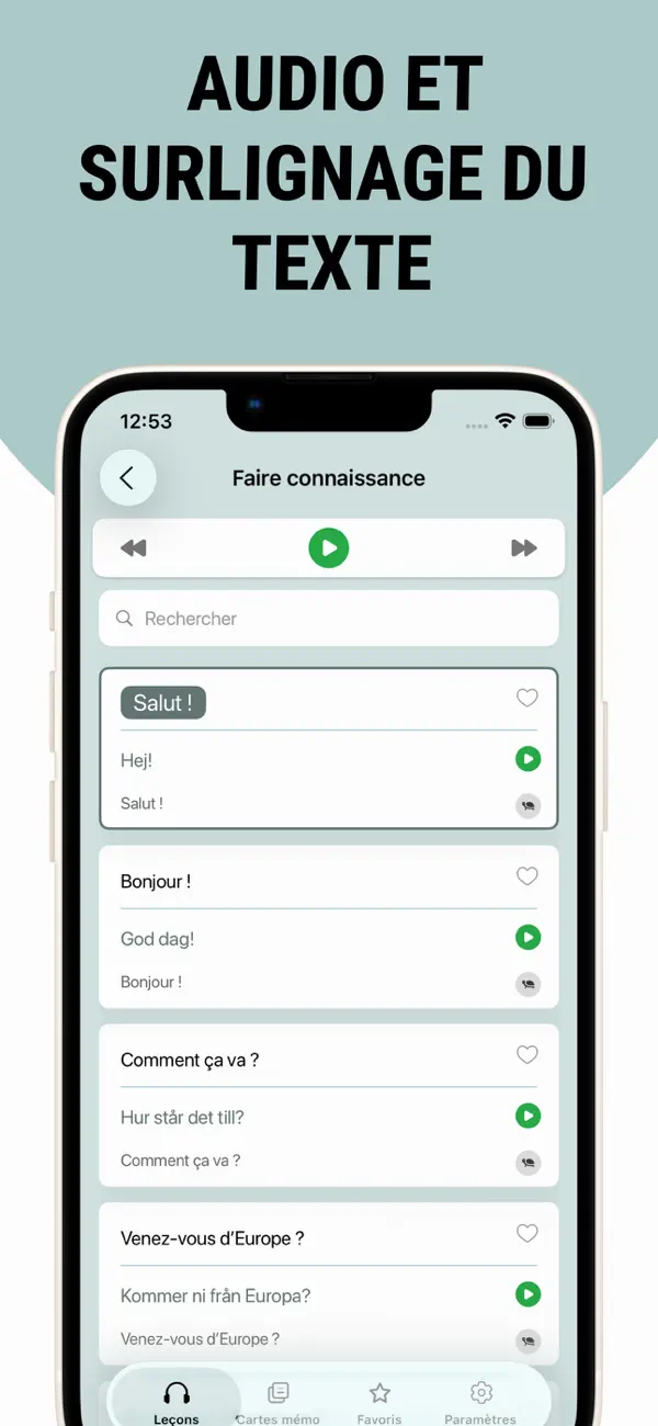 Screenshot #2 pour Apprenez le suédois facile