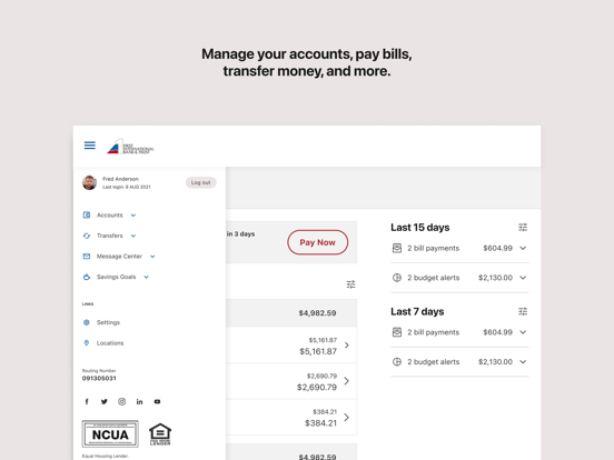 First Intl Bank & Trust iPad screenshot 4 - Finance app