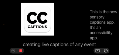 Sensory Captions Screenshot 1 of 2