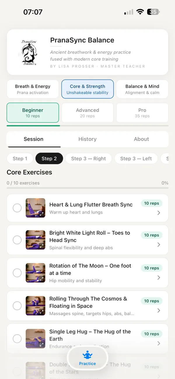 Screenshot #2 pour PranaSync Balance Pro