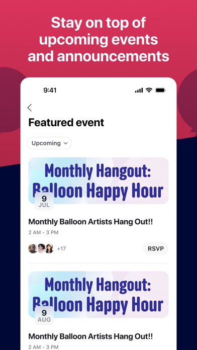 Betallic Balloon Club iPhone screenshot 4 - Social Networking app