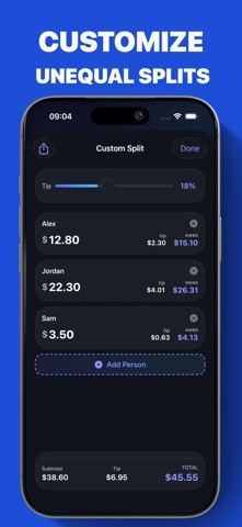 Tip Calculator Split Tiply Screenshot 3 of 5
