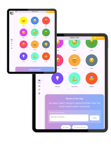 Luxia iPad screenshot