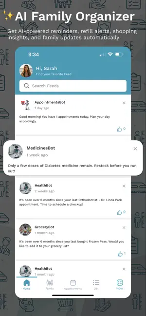 FamilyFeed - Family Organizer screenshot 1