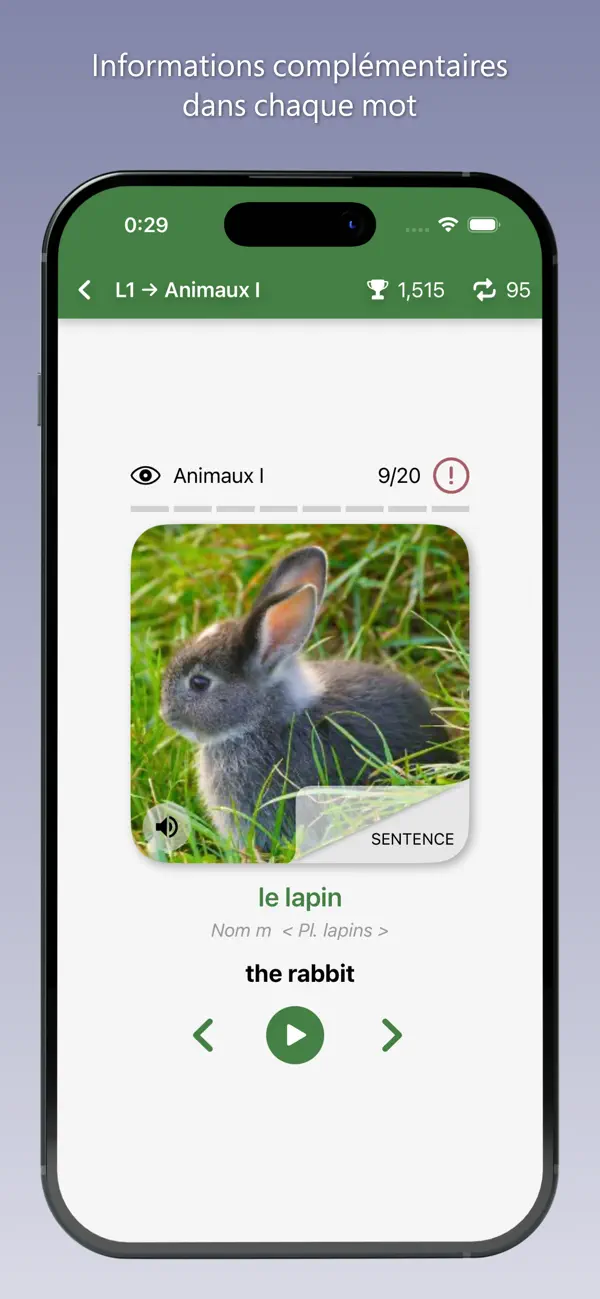 Screenshot #3 pour Apprendre Français - Bilinguae