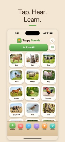 Tappy Sounds: Animals & Words Screenshot 1 of 5