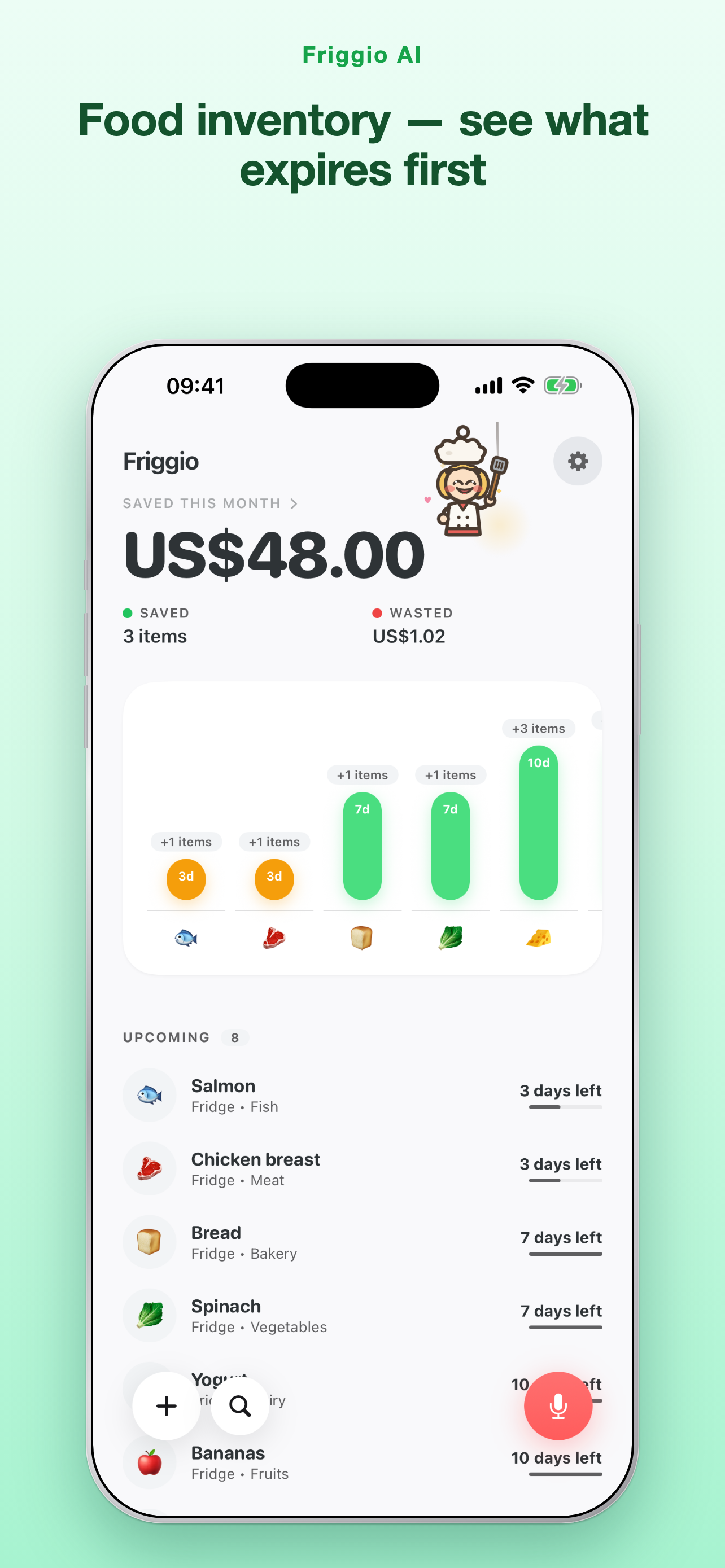 Friggio AI: Receipt & Pantry