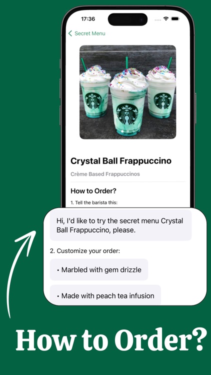 Star Menu for Starbucks